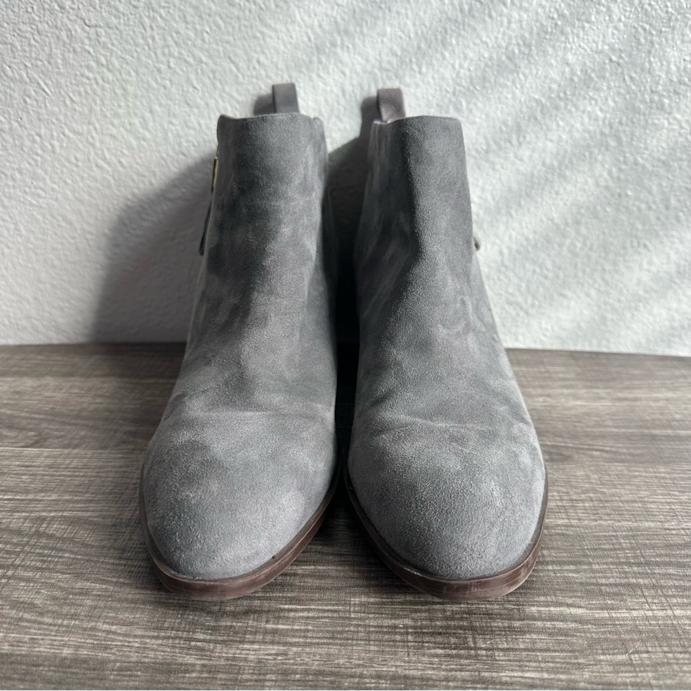 Tommy Hilfiger Gray Leather Suede Anklee Booties Women’s Size 10 - Picture 5 of 11